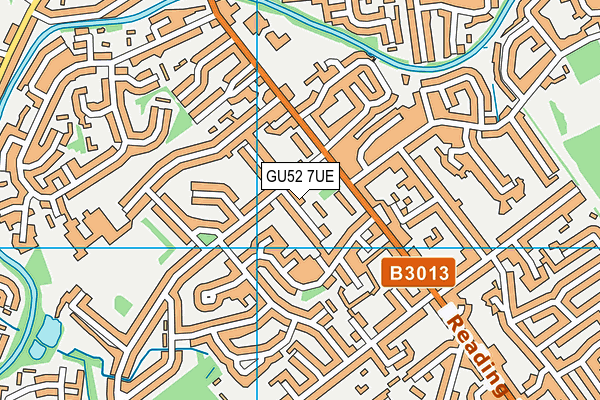 GU52 7UE map - OS VectorMap District (Ordnance Survey)