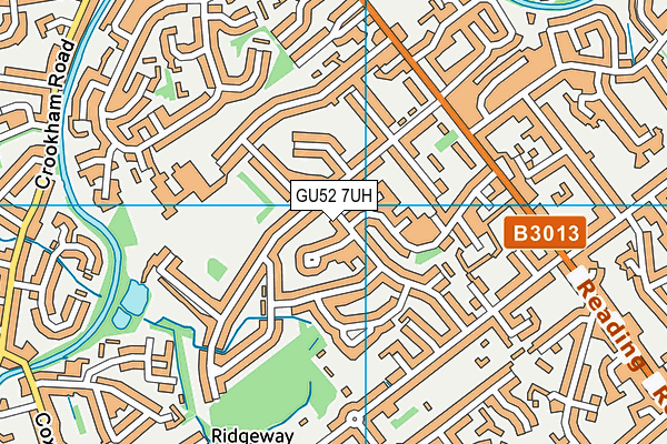GU52 7UH map - OS VectorMap District (Ordnance Survey)