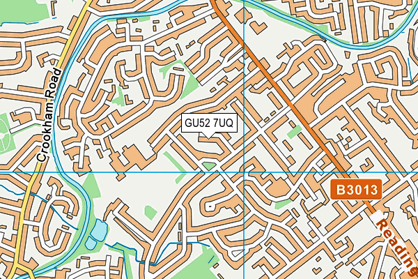 GU52 7UQ map - OS VectorMap District (Ordnance Survey)