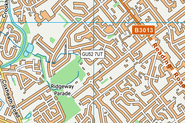 GU52 7UT map - OS VectorMap District (Ordnance Survey)