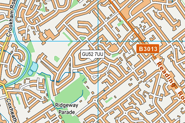 GU52 7UU map - OS VectorMap District (Ordnance Survey)