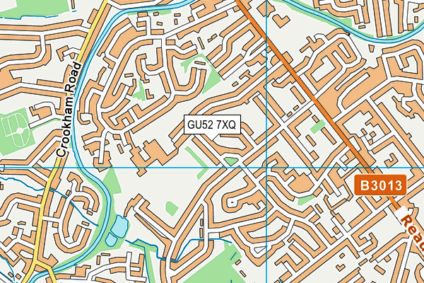 GU52 7XQ map - OS VectorMap District (Ordnance Survey)