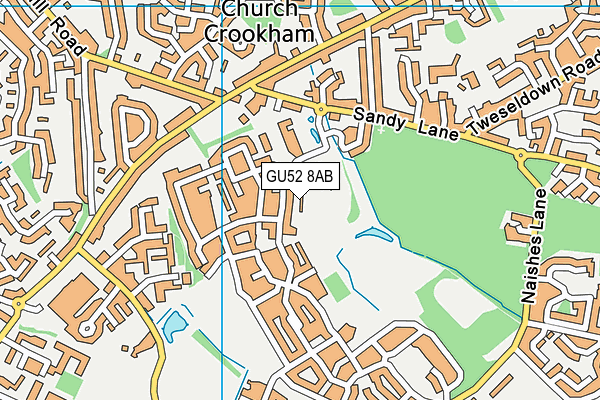 GU52 8AB map - OS VectorMap District (Ordnance Survey)