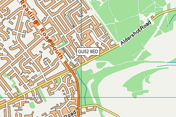 GU52 8ED map - OS VectorMap District (Ordnance Survey)