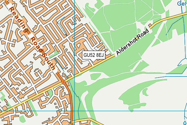 GU52 8EJ map - OS VectorMap District (Ordnance Survey)