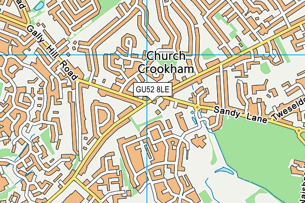 The Abercorn map (GU52 8LE) - OS VectorMap District (Ordnance Survey)