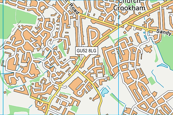 GU52 8LG map - OS VectorMap District (Ordnance Survey)