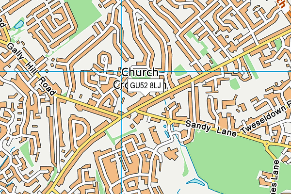 GU52 8LJ map - OS VectorMap District (Ordnance Survey)