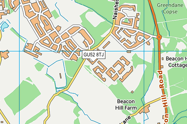 GU52 8TJ map - OS VectorMap District (Ordnance Survey)