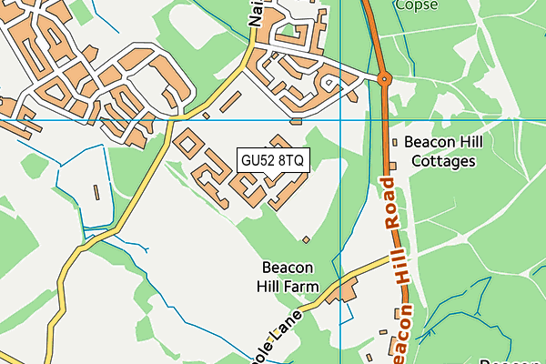 GU52 8TQ map - OS VectorMap District (Ordnance Survey)