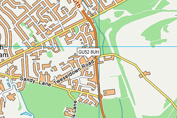 GU52 8UH map - OS VectorMap District (Ordnance Survey)