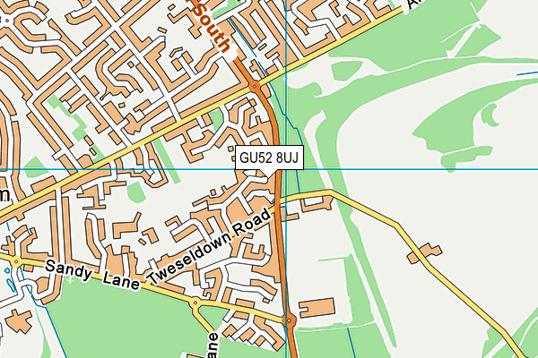 GU52 8UJ map - OS VectorMap District (Ordnance Survey)