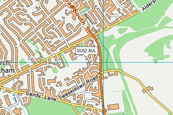 GU52 8UL map - OS VectorMap District (Ordnance Survey)
