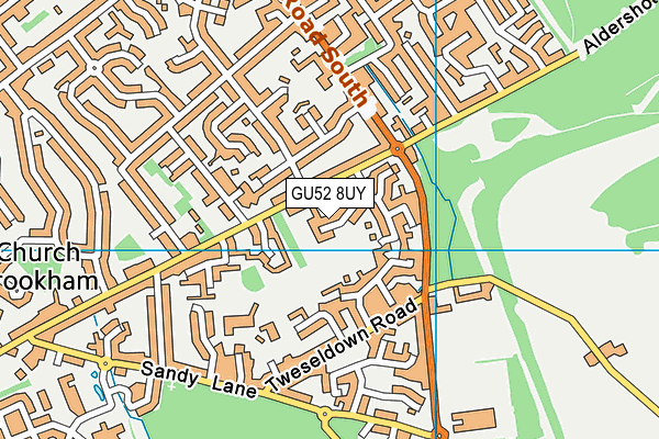 GU52 8UY map - OS VectorMap District (Ordnance Survey)