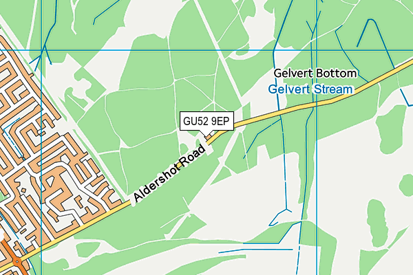 GU52 9EP map - OS VectorMap District (Ordnance Survey)