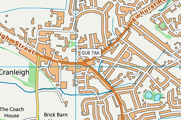 GU6 7AA map - OS VectorMap District (Ordnance Survey)