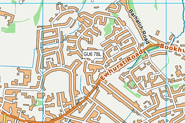 GU6 7BL map - OS VectorMap District (Ordnance Survey)