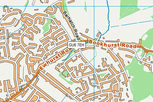 GU6 7EH map - OS VectorMap District (Ordnance Survey)