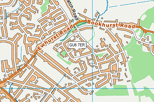 GU6 7ER map - OS VectorMap District (Ordnance Survey)