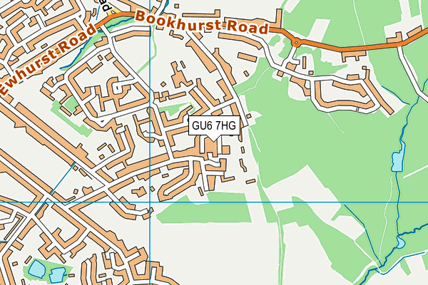 GU6 7HG map - OS VectorMap District (Ordnance Survey)