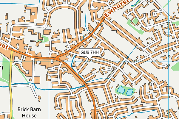 GU6 7HH map - OS VectorMap District (Ordnance Survey)