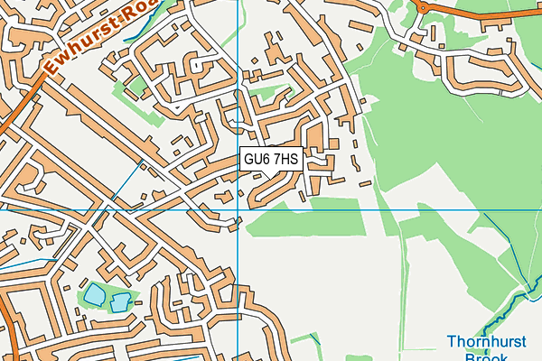 GU6 7HS map - OS VectorMap District (Ordnance Survey)