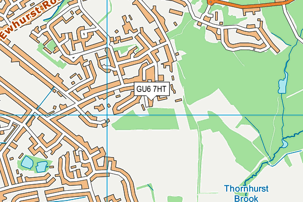 GU6 7HT map - OS VectorMap District (Ordnance Survey)