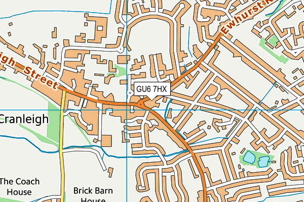 GU6 7HX map - OS VectorMap District (Ordnance Survey)