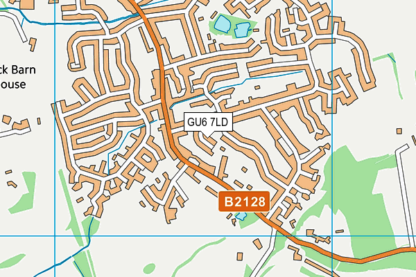 GU6 7LD map - OS VectorMap District (Ordnance Survey)