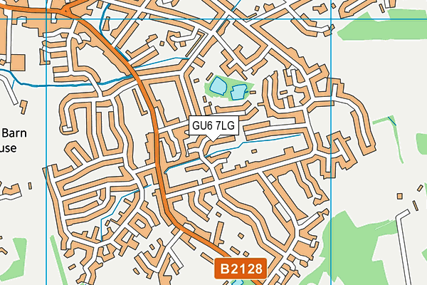 GU6 7LG map - OS VectorMap District (Ordnance Survey)