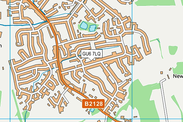 GU6 7LQ map - OS VectorMap District (Ordnance Survey)