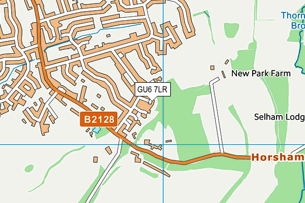 GU6 7LR map - OS VectorMap District (Ordnance Survey)