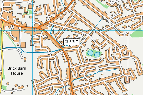 GU6 7LT map - OS VectorMap District (Ordnance Survey)