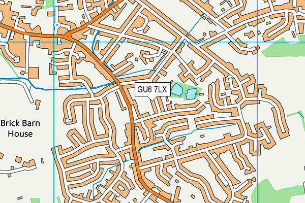 GU6 7LX map - OS VectorMap District (Ordnance Survey)