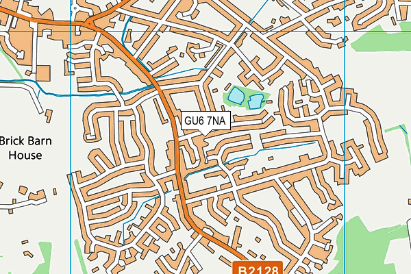 GU6 7NA map - OS VectorMap District (Ordnance Survey)