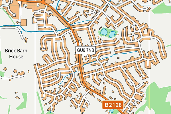GU6 7NB map - OS VectorMap District (Ordnance Survey)