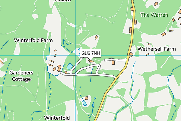 GU6 7NH map - OS VectorMap District (Ordnance Survey)