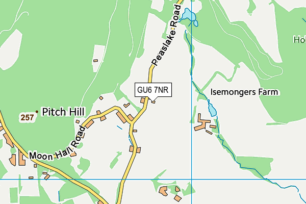 GU6 7NR map - OS VectorMap District (Ordnance Survey)