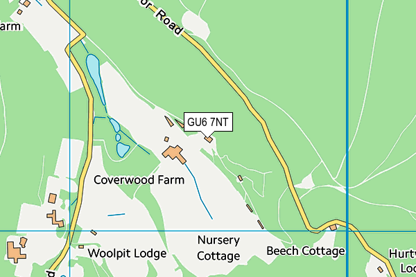 GU6 7NT map - OS VectorMap District (Ordnance Survey)
