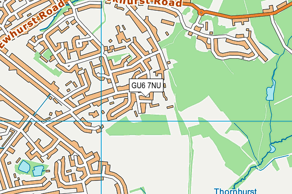 GU6 7NU map - OS VectorMap District (Ordnance Survey)