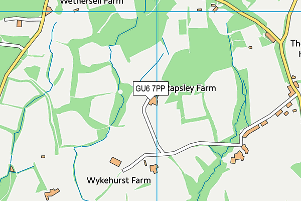 GU6 7PP map - OS VectorMap District (Ordnance Survey)