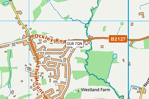 GU6 7QN map - OS VectorMap District (Ordnance Survey)