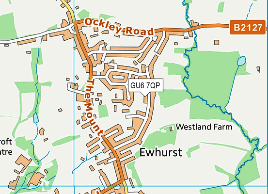 GU6 7QP map - OS VectorMap District (Ordnance Survey)