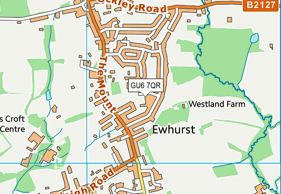 GU6 7QR map - OS VectorMap District (Ordnance Survey)