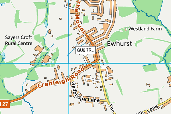 GU6 7RL map - OS VectorMap District (Ordnance Survey)