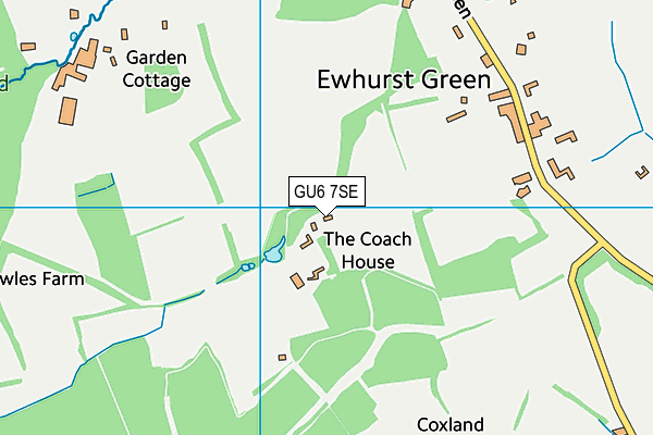 GU6 7SE map - OS VectorMap District (Ordnance Survey)