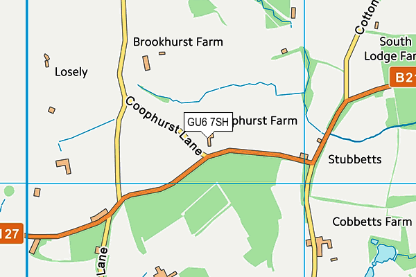 GU6 7SH map - OS VectorMap District (Ordnance Survey)