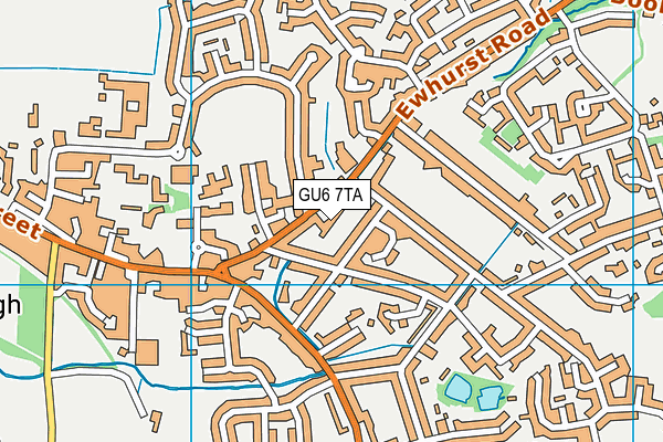 GU6 7TA map - OS VectorMap District (Ordnance Survey)