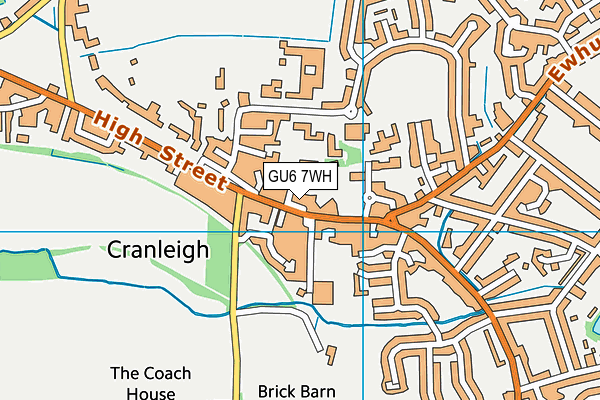 GU6 7WH map - OS VectorMap District (Ordnance Survey)