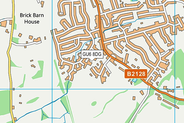 GU6 8DG map - OS VectorMap District (Ordnance Survey)